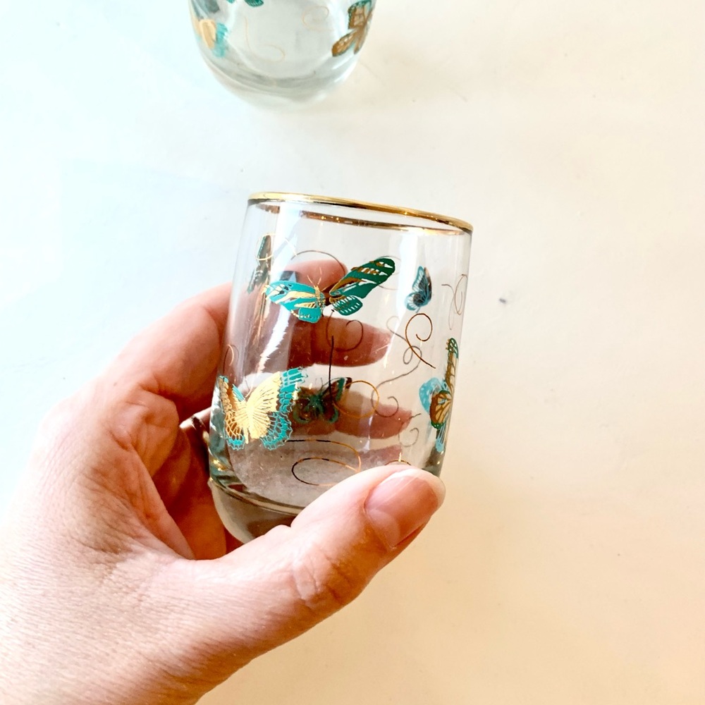 Vintage Butterfly Glasses x 2 - Picture 7 of 8
